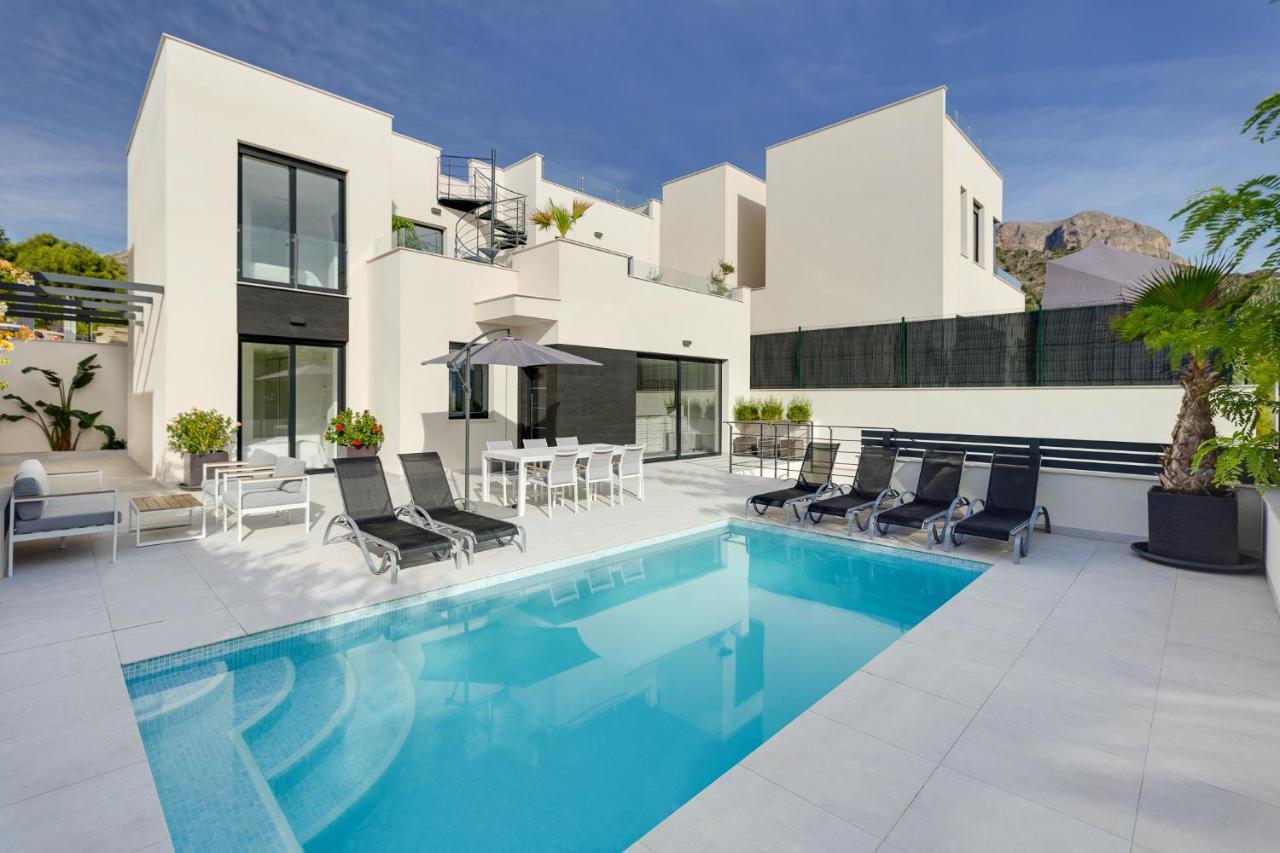 Villa Blanka, Amazing Villa With Hot Tube & Heated Pool In Polop, Alicante Extérieur photo